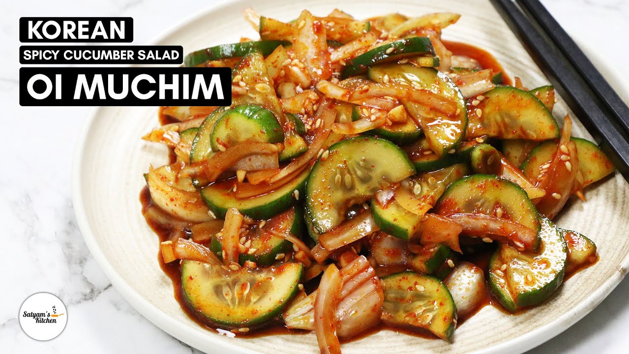 Oi Muchim 오이무침 Korean Spicy Cucumber Salad Oi Muchim Korean Cucumber Salad Korean Side