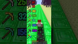 RAINBOW pickaxe VS emerald blocks 🌈  #minecraft #shorts #memes