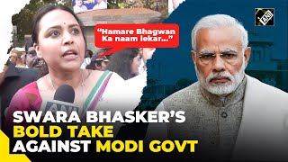 “Hamare Bhagwan ka naam lekar…” Swara Bhasker voices up against ruling Modi government
