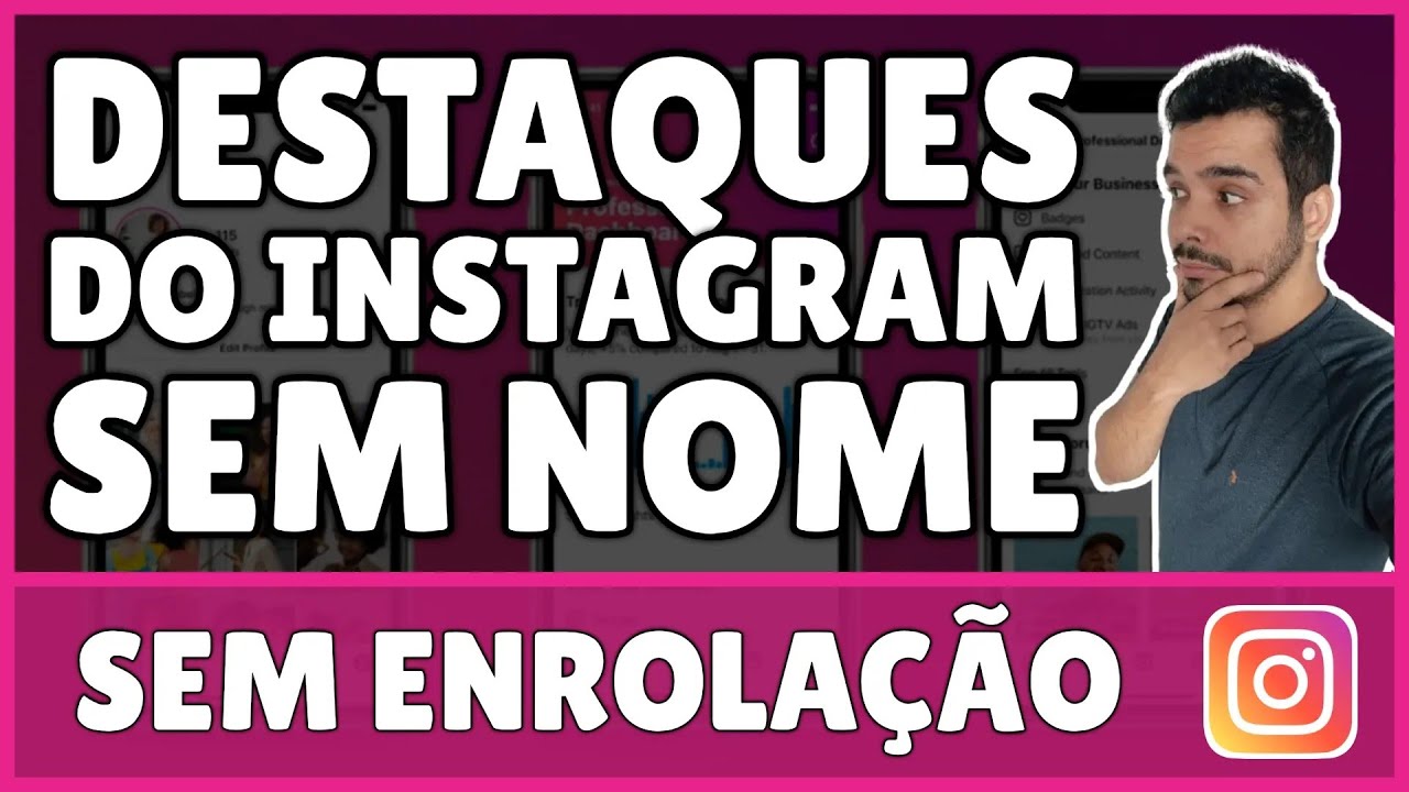 Como Deixar os Destaques do Instagram Sem Nome 2025 - YouTube