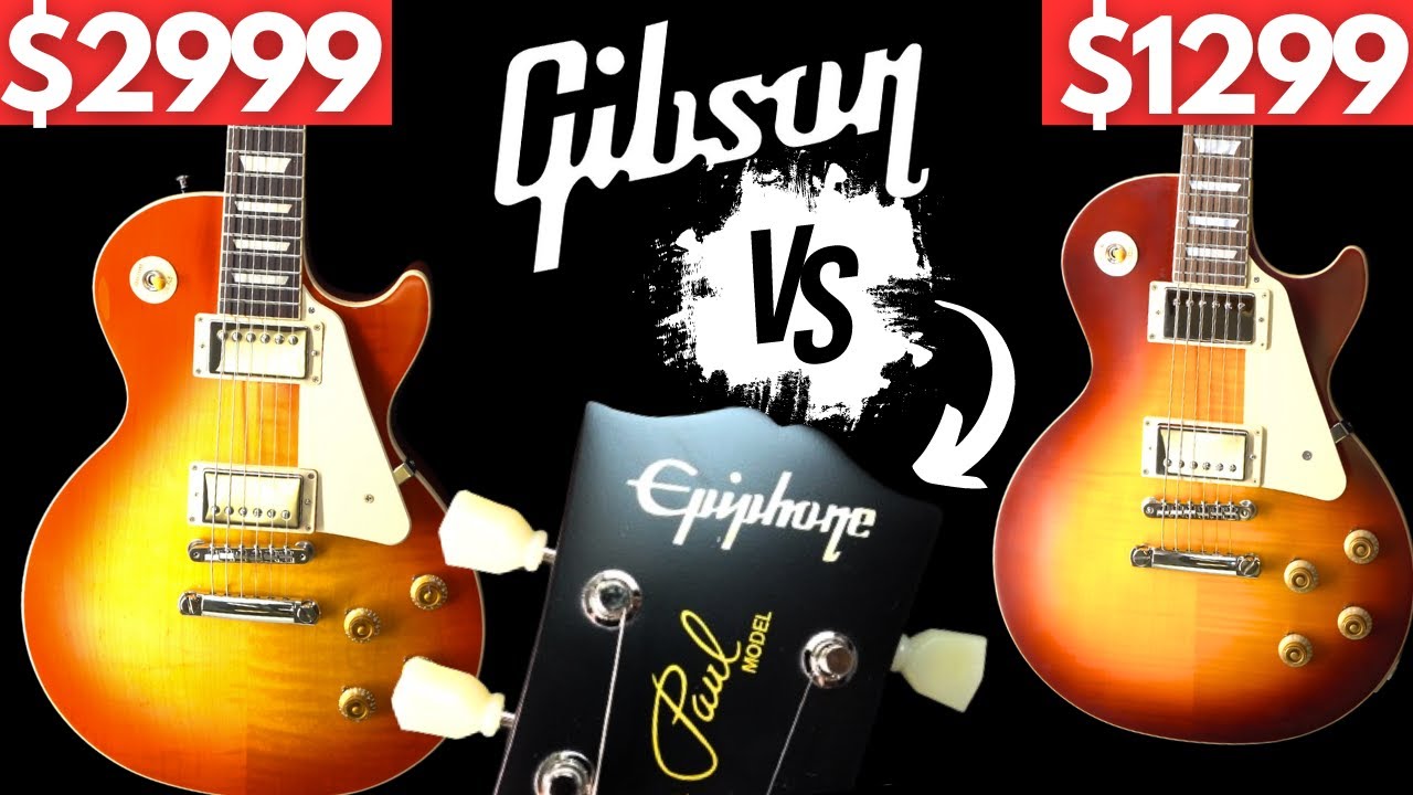 EPIPHONE 1959 LES PAUL vs REAL GIBSON - YouTube