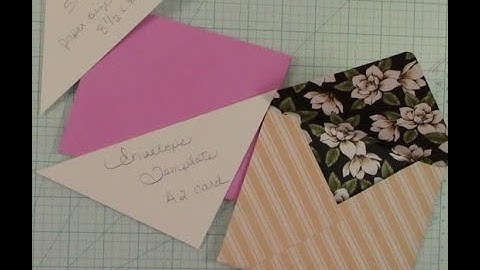 How to make an A2 Envelope without a envelope punchboard
