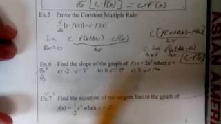 2.2 Basic Differentiation Rules pt 2