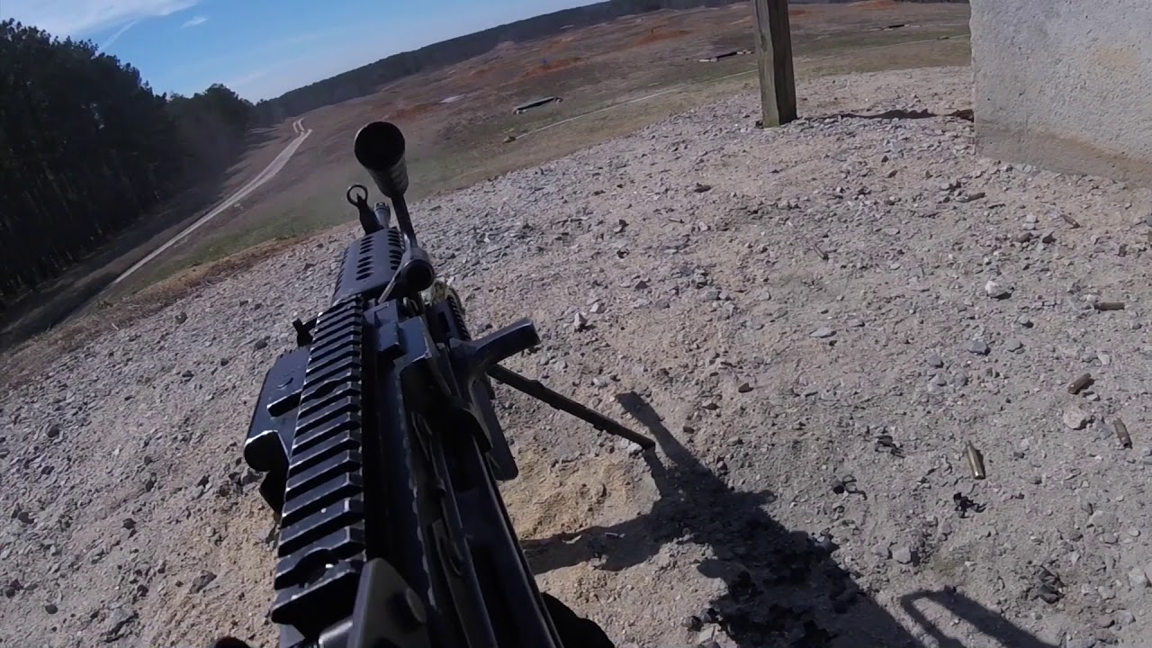 M249 (SAW) Range Qualification(Army) YouTube