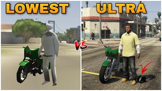 GTA 5 ULTRA GRAPHICS VS GTA 5 LOWEST GRAPHICS ( PART 2)