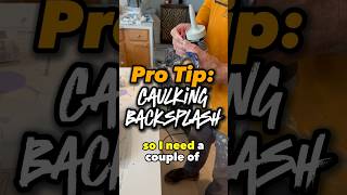 Learn which type of caulking you need when you’re sealing a backsplash. #diy