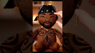 ASMR Plush Tupac Toy - Relaxing Fabric Taps &amp; Soft Sounds#tupac #toys