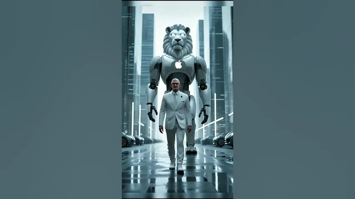 AI Future of Apple | Powerful CEO with Robotic Lion 🔥 | Cinematic AI Vision#shorts