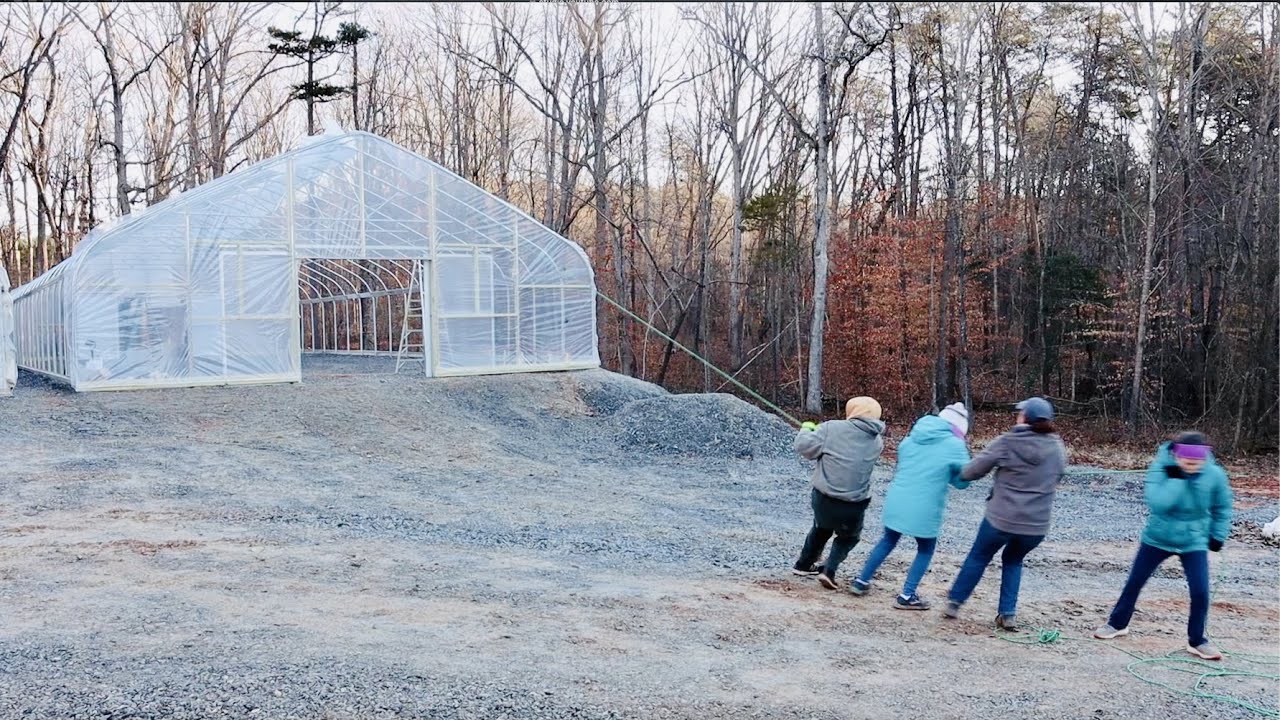 The Greenhouse is Covered! // Gardening with Creekside YouTube