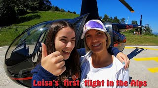 Robinson Helicopter R66 Turbine Luisa's first flight in Switzerland with Gyrocopter Girl