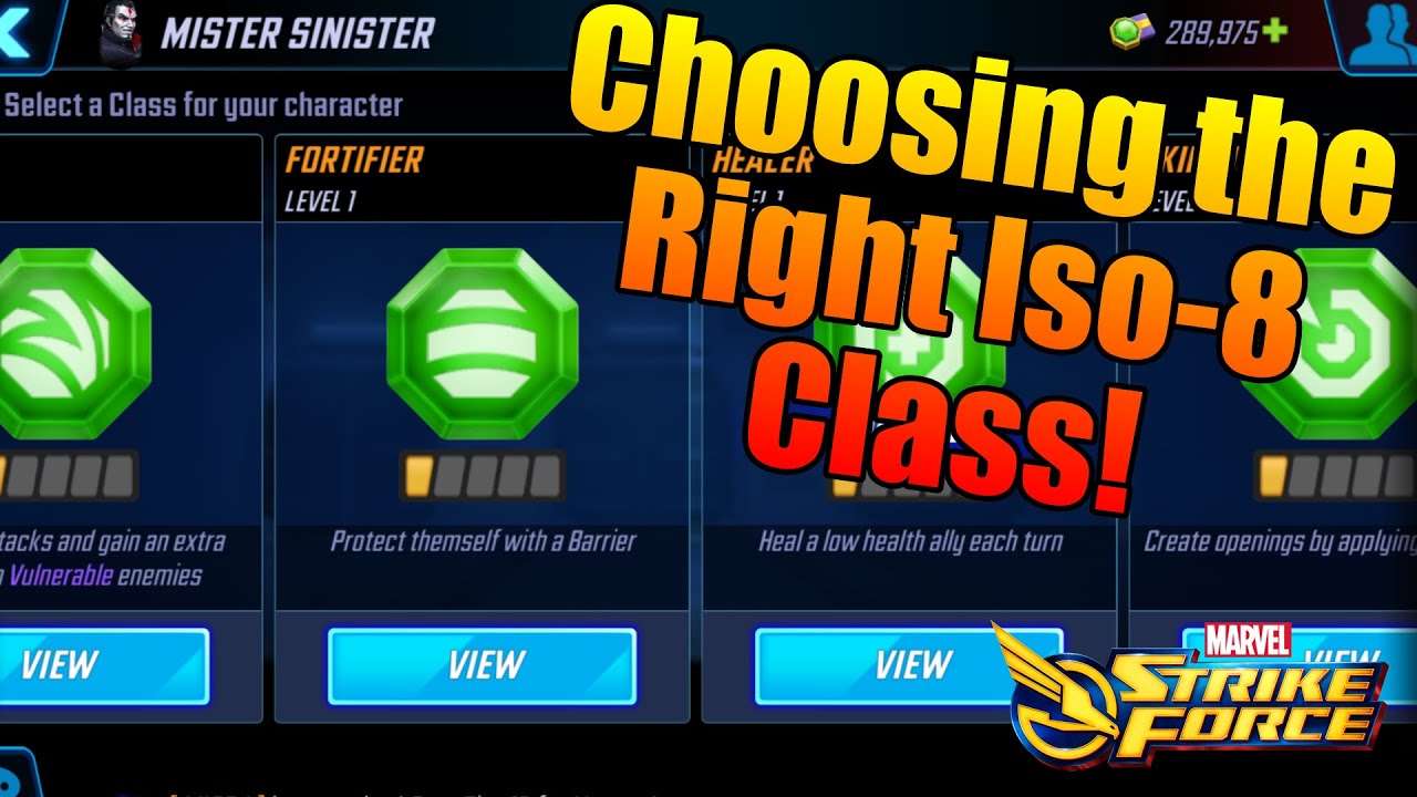 Choosing the Right Iso  8  Class MSF  Marvel Strike 