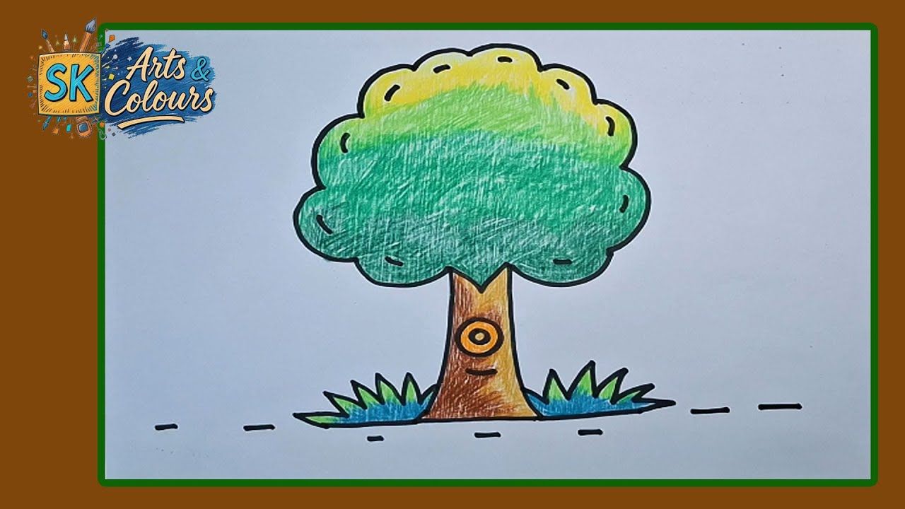 Tree | Kids learn | PART 61 | SK Arts and Colours |
