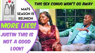 MAFS Season 15 ● Reunion ● Alexis and Justin ● More Lies! ● The sex dispute won't go away!