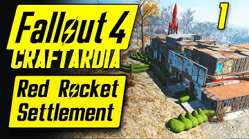 Fallout 4 Red Rocket Settlement #1 - Base Building Timelapse - Fallout 4 Settlement Building PC