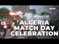 Algeria fans celebrate Match Day against Argentina