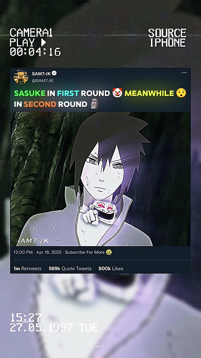 SASUKE REVENGE ON MADARA 🤯🗿