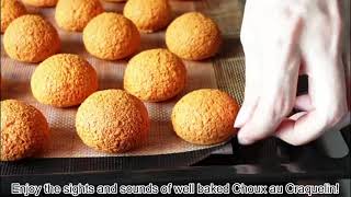 How well baked Choux au Craquelin should look & sound like