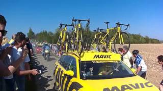 Paris Roubaix 2017 Van Avermaet leads at Carrefour de l'Arbre secteur 4 154135