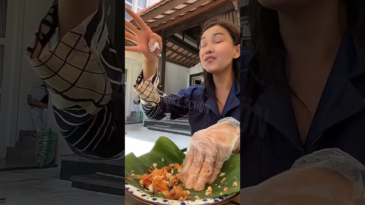Enaknya Bunda Corla Makan Nasi Ayam Panggang Areh Setelah Bagi-Bagi Orderan Ke Driver Ojol (241019)