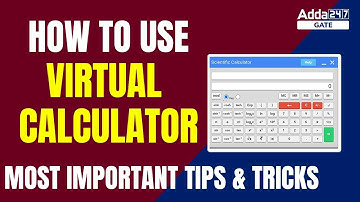 GATE 2023/24 |  How to use Virtual Calculator Most important Tips & Tricks