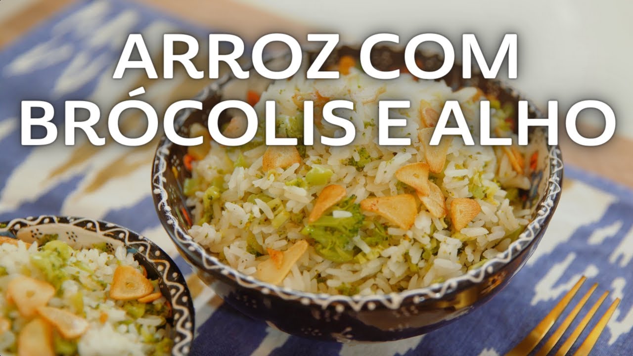 Receita de Arroz com Brócolis e Alho de Restaurante - Chef Felipe Caputo