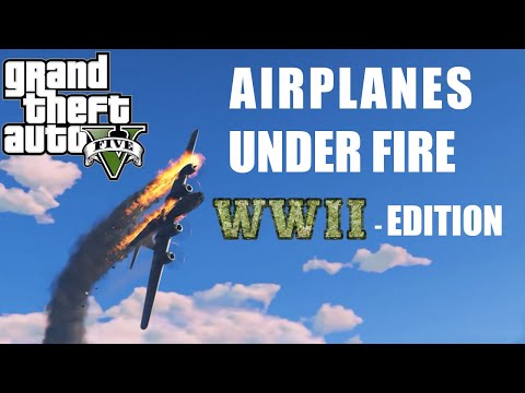 GTA 5 REALISTIC AIRPLANE CRASHES - WW2 EDITION