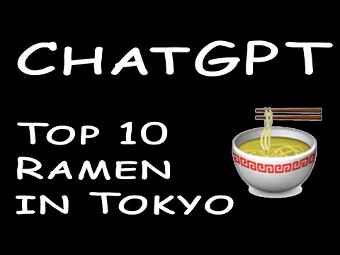 ChatGPT Chose The BEST 10 Ramen Shops in Tokyo (日本語字幕)