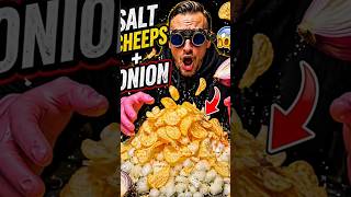 ONION Ice Cream? 🧅🤢 I HAD TO DUNK MY HEAD IN ICE WATER! #Shorts #ASMR #IceCreamRolls