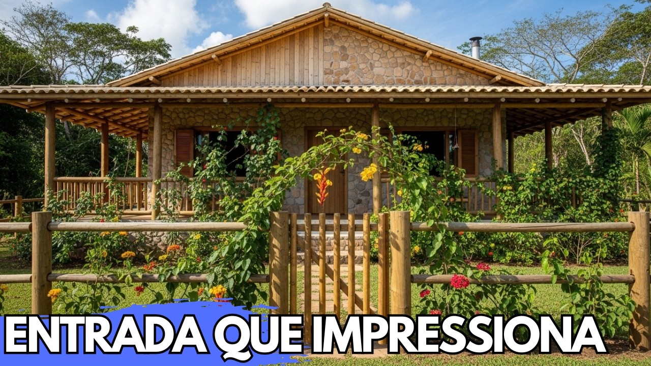 Como Fazer Cerca de Madeira com Trepadeiras (FÁCIL)