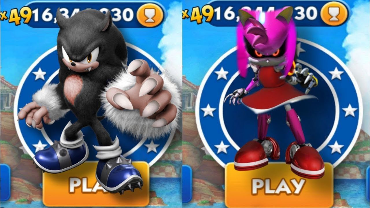 Sonic Dash - Werehog VS Amy Dash _ Movie Sonic vs All Bosses Zazz ...