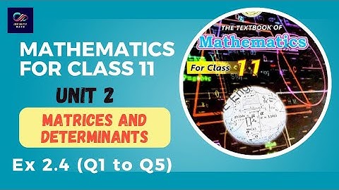Exercise 2.4 (Complete) | Matrices & Determinants | Class 11 Mathematics | Sindh Board