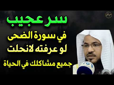سر عجيب في سورة الضحى لو عرفته لانحلت جميع مشاكلك في الحياة - الشيخ محمد بن علي الشنقيطي