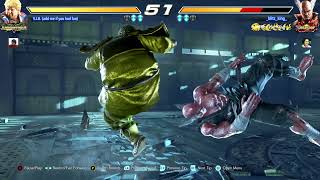 Heihachi gets caught in Bob's infinite combo