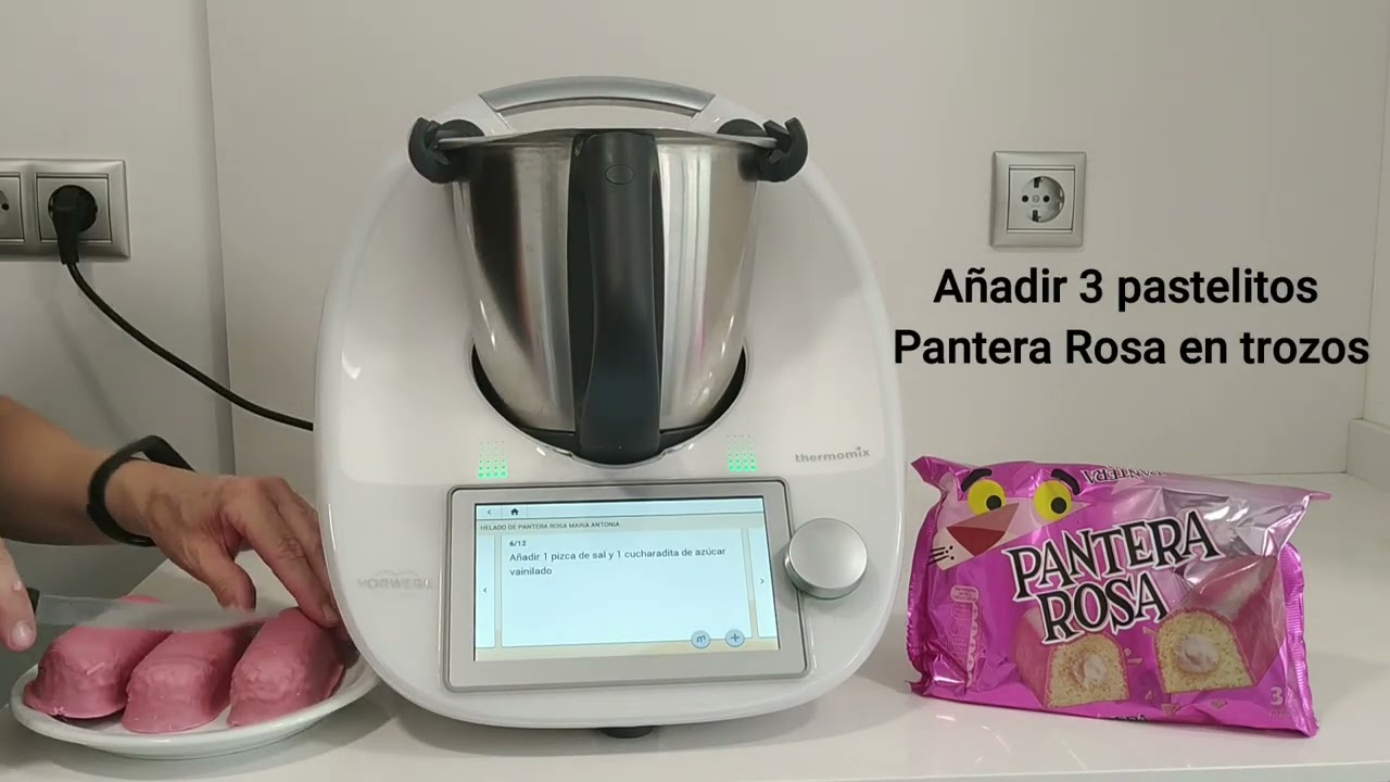 HELADO de PANTERA ROSA con THERMOMIX