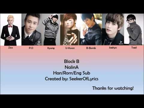 Block B - NalinA (color coded Han/Rom/Eng) lyrics