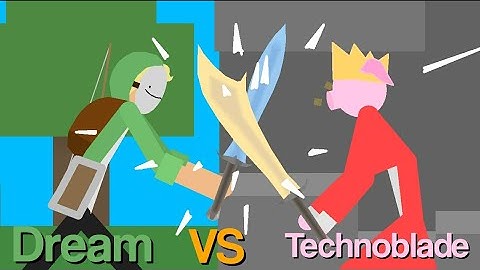 Dream vs Technoblade - Stick Nodes animation