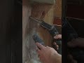 Removing old stringer made of plywood