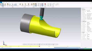 Mastercam programming,lathe C axis with custom tool , mastercam simulation and final piece .