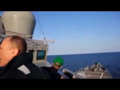 Russian Su 24 Making Fake Attacks at US Navy Ship USS Donald Cook in Baltic Sea