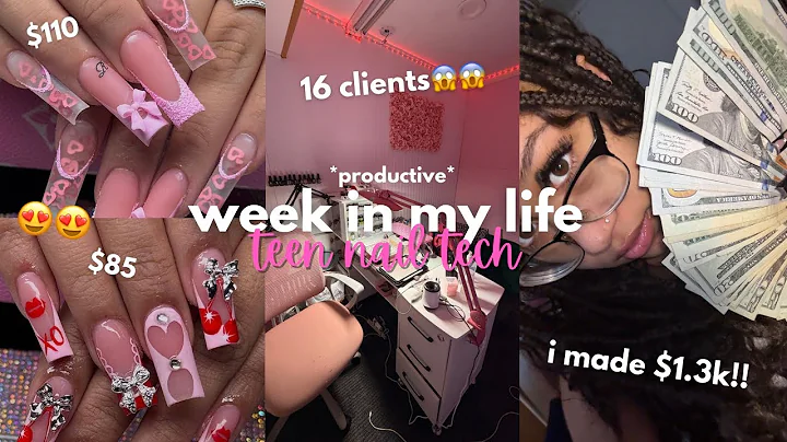 i had 16 clients in 5 days… | week in my life as a teen nail tech💅