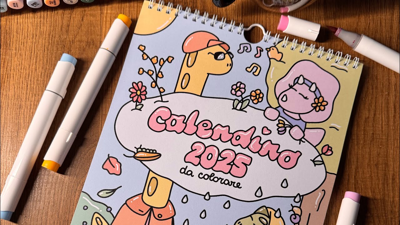 Colorazione in ASMR 🖌️LIVE🦕 Il Calendino 2025: Copertina