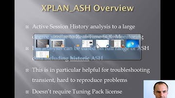 XPLAN_ASH Video Tutorial Part 1