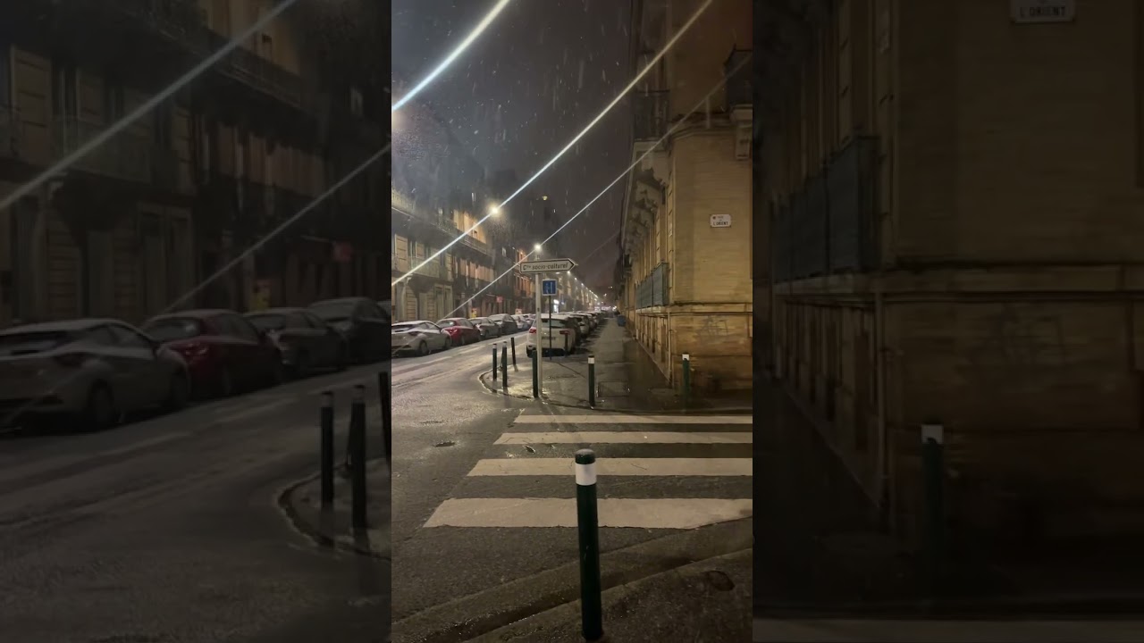 Snow in Toulouse…