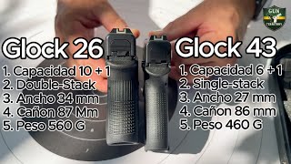 Glock 43 vs Glock 26 - Glock 43 la mejor Glock Sub-Compacta ?