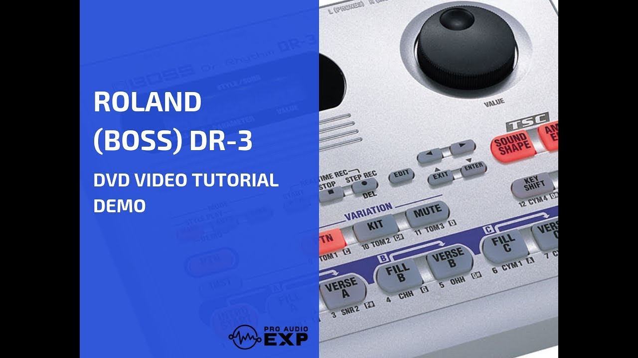 Daggry tildeling tilbage Roland (Boss) DR-3 DVD Video Tutorial Demo Review Help - YouTube