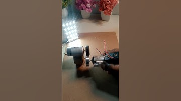 generator DC motor system physics project#experiment #experimnent #dcmotor #automobile #youtube #diy