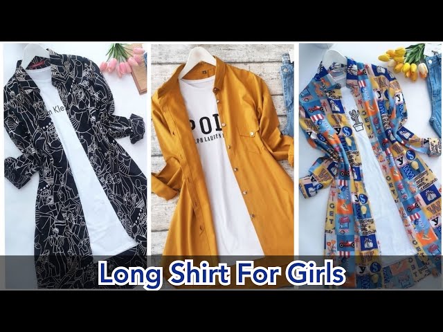 Girls Long Shirt Design, Types of Long Shirt With Names, Long Shirt  Collection 2022