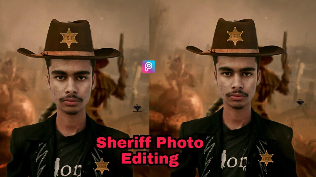 PicsArt Sheriff Manipulation Photo Editing Tutorial - Sheriff Photo Editing - Nadeem Editz
