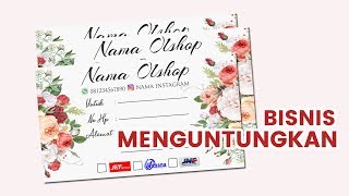Cara Membuat Stiker Pengiriman Olshop Tema Klasik