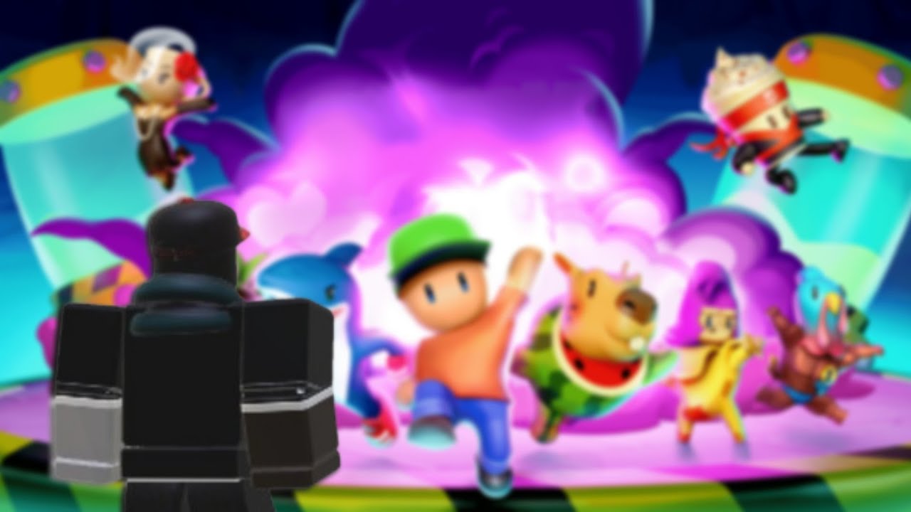 Jugador de roblox juega Stumble Guys por primera vez